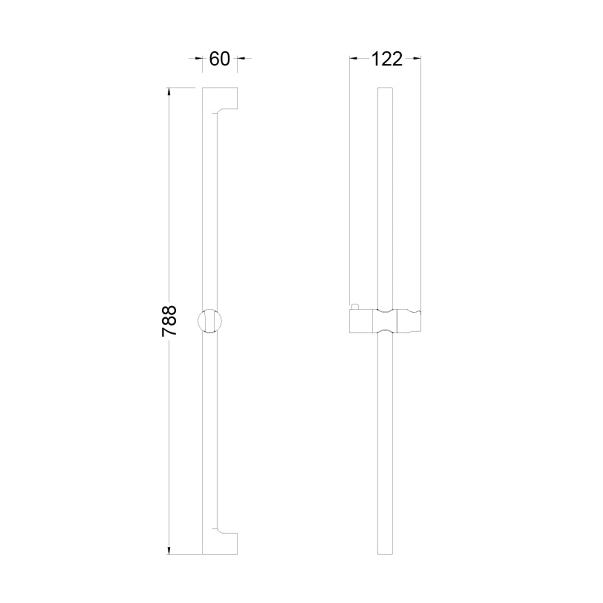 Aquadry Oria Bronze Effect Straight Shower Riser Rail, 78.8cm 4 Aquadry Oria Bronze Effect Straight Shower Riser Rail, 78.8cm - Image 2