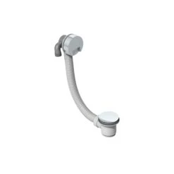Aquadry Oria Chrome Effect 38.1mm Thermostatic Overflow Bath Filler