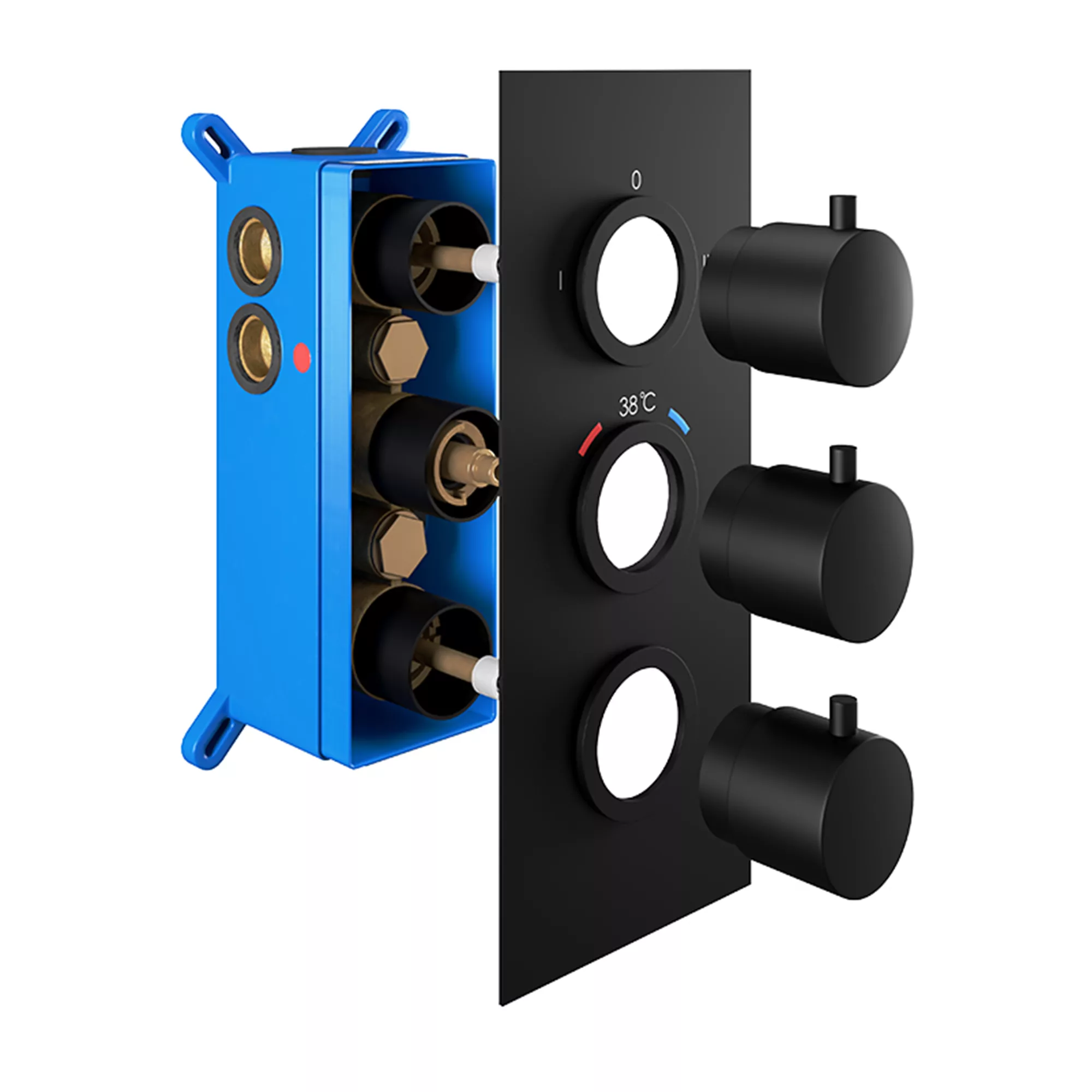 Aquadry Oria ½ Turn Black Diverter Shower Mixer 3 Aquadry Oria ½ Turn Black Diverter Shower Mixer