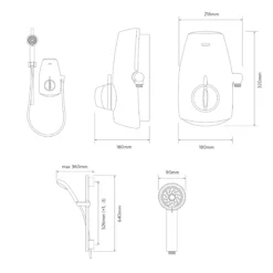 Aqualisa Aquastream 4-spray Pattern White Chrome Effect Thermostatic Mixer Shower -Crystal Bathware aqualisa aquastream 4 spray pattern white chrome effect thermostatic mixer shower5023942128965 22t bq