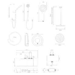 Aqualisa Optic Q Concealed Valve Gravity-pumped Smart Digital Mixer Shower With Adjustable & Ceiling-fixed Head -Crystal Bathware aqualisa optic q concealed valve gravity pumped smart digital mixer shower with adjustable ceiling fixed head5023942267817 01t bq