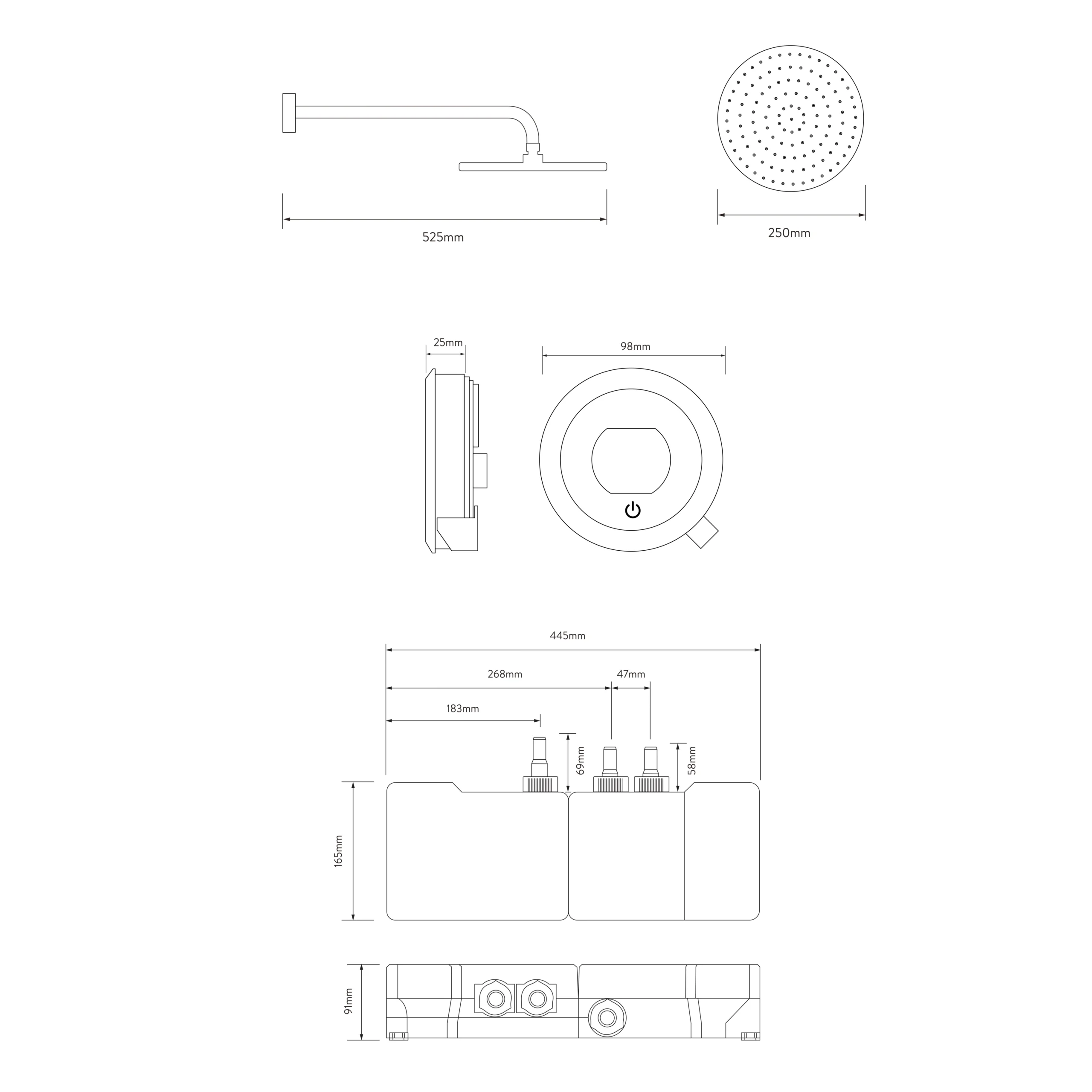 Aqualisa Optic Q Concealed Valve Gravity-pumped Smart Digital Mixer Shower With Fixed Head 7 Aqualisa Optic Q Concealed Valve Gravity-pumped Smart Digital Mixer Shower With Fixed Head - Image 5