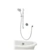 Aqualisa Optic Q Concealed Valve Gravity-pumped Smart Digital Mixer Shower With Overflow Bath Filler & Adjustable Head