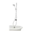 Aqualisa Optic Q Exposed Valve HP/Combi Smart Digital Mixer Shower With Overflow Bath Filler & Adjustable Head -Crystal Bathware aqualisa optic q exposed valve hp combi smart digital mixer shower with overflow bath filler adjustable head5023942267831 01c bq