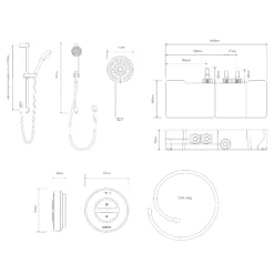 Aqualisa Smart Link Chrome Effect Concealed Valve Shower -Crystal Bathware aqualisa smart link chrome effect concealed valve shower5023942267107 01t