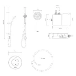 Aqualisa Smart Link Chrome Effect Exposed Valve Shower -Crystal Bathware aqualisa smart link chrome effect exposed valve shower5023942267091 01t