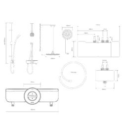 Aqualisa Smart Link Retrofit Chrome Effect Exposed Valve Shower -Crystal Bathware aqualisa smart link retrofit chrome effect exposed valve shower5023942291157 01t
