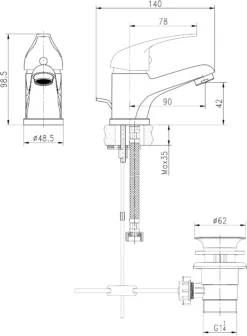 Arborg Basin Mixer Tap 15 Arborg Basin Mixer Tap -Crystal Bathware arborg basin mixer tap3663602662051 06bq
