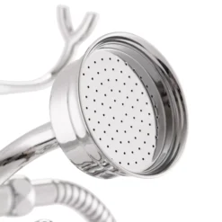 Arroll TRV Chrome Effect Surface-mounted Double Mixer Tap With Hand Shower -Crystal Bathware arroll trv chrome effect surface mounted double mixer tap with hand shower5060544594163 40c bq