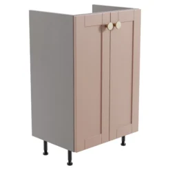 Ashford Matt Dusty Pink Shaker Freestanding Base Unit (W)495mm (H)820mm