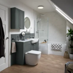 Ashford Matt Kombu Green End Panel (H)900mm -Crystal Bathware ashford matt kombu green end panel h 900mm5056620900881 02i EN BQ