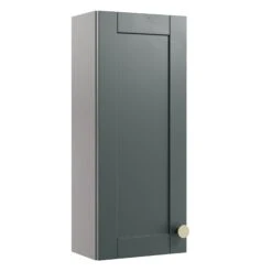 Ashford Matt Kombu Green Shaker Single Wall Cabinet Without Mirror Doors (W)295mm (H)720mm