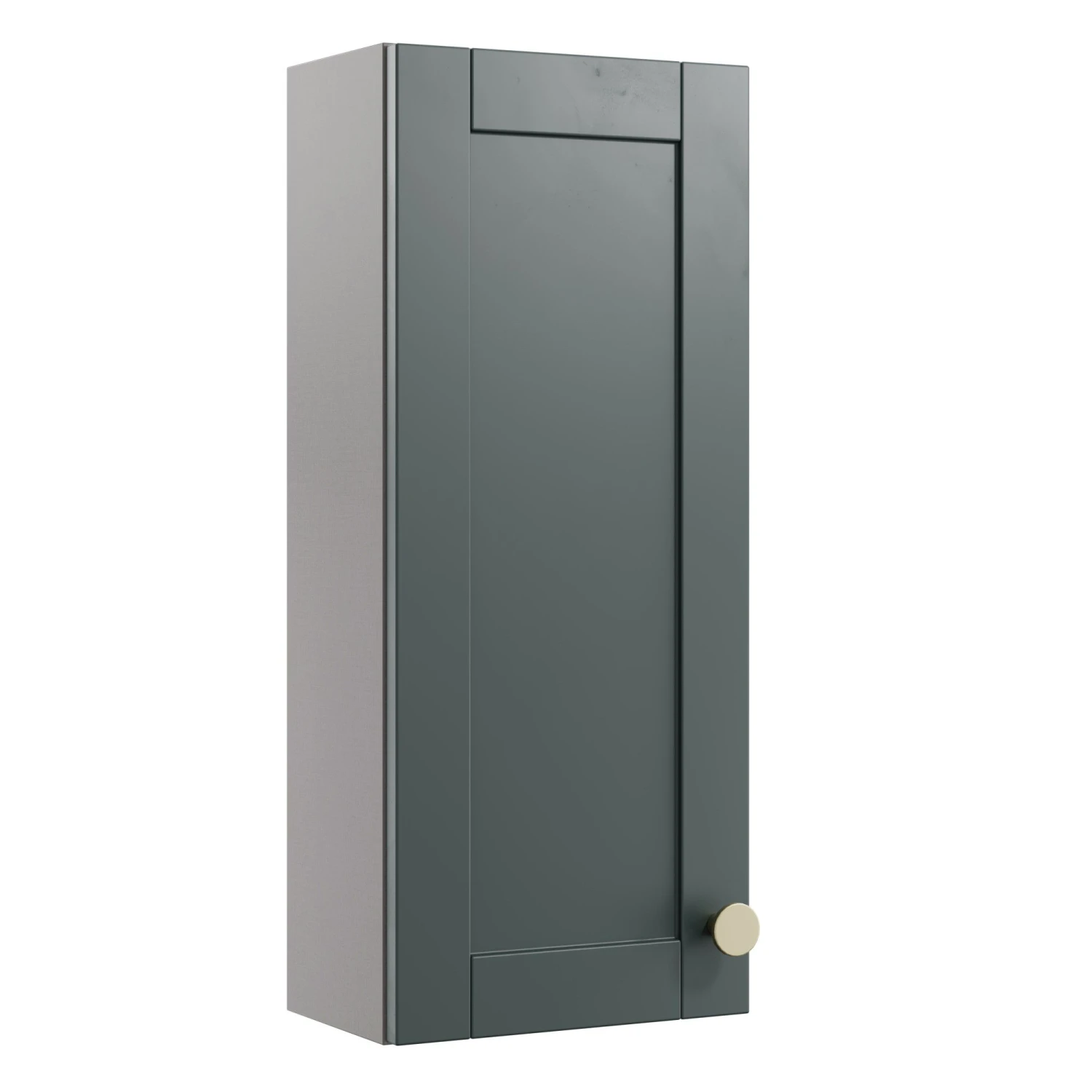 Ashford Matt Kombu Green Shaker Single Wall Cabinet Without Mirror Doors (W)295mm (H)720mm 3 Ashford Matt Kombu Green Shaker Single Wall Cabinet Without Mirror Doors (W)295mm (H)720mm