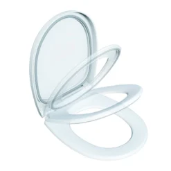 Bemis Click & Clean Silent White Top Fix Soft Close Toilet Seat -Crystal Bathware bemis click clean silent white top fix soft close toilet seat5012799282241 05c bq