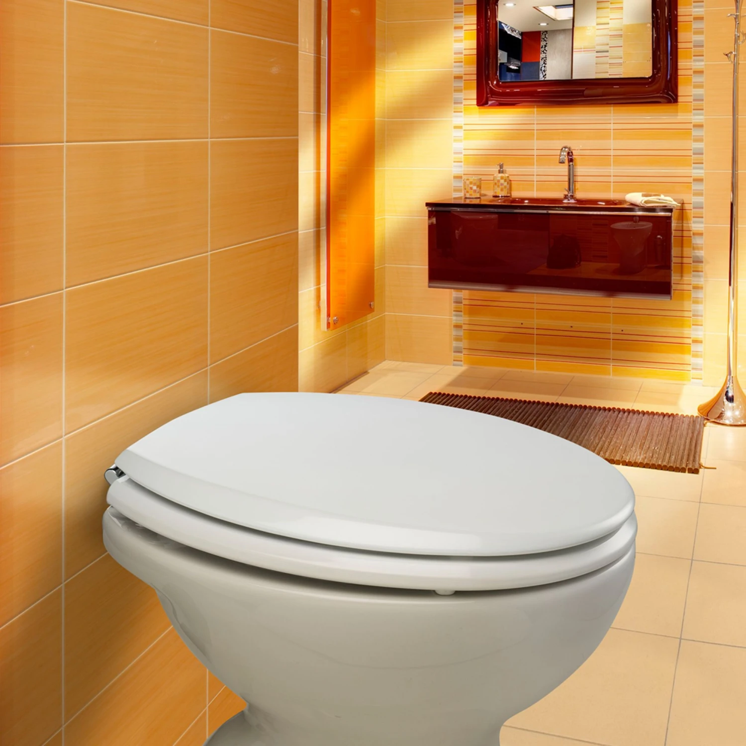 Bemis Denver White Sta-tite Bottom Fix Toilet Seat 6 Bemis Denver White Sta-tite Bottom Fix Toilet Seat - Image 4