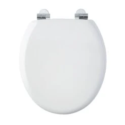 Bemis Hartford White Bottom Fix Soft Close Toilet Seat