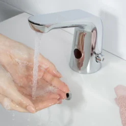 Bristan Commercial Chrome Effect Basin Mixer Tap -Crystal Bathware bristan commercial chrome effect basin mixer tap5014868045306 06i BQ