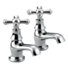 Bristan Corinth Chrome Effect Traditional Double Deck Pillar Tap -Crystal Bathware bristan corinth chrome effect traditional double deck pillar tap5014868072265 01c bq