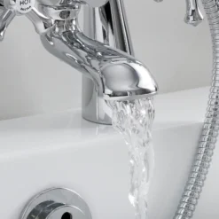 Bristan Corinth Chrome Effect Traditional Double Deck Shower Mixer Tap -Crystal Bathware bristan corinth chrome effect traditional double deck shower mixer tap5014868072272 03i bq