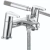 Bristan Divine Chrome Effect Chrome Deck Shower Mixer Tap -Crystal Bathware bristan divine chrome effect chrome deck shower mixer tap5014868068091 03c BQ