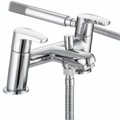 Bristan Divine Chrome Effect Chrome Deck Shower Mixer Tap