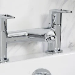 Bristan Mercury Chrome Effect Contemporary Double Bath Filler Tap -Crystal Bathware bristan mercury chrome effect contemporary double bath filler tap5014868068039 03i BQ