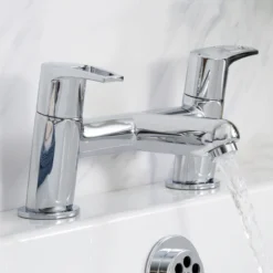 Bristan Mercury Chrome Effect Contemporary Double Bath Filler Tap -Crystal Bathware bristan mercury chrome effect contemporary double bath filler tap5014868068039 06i BQ