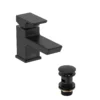 Bristan Noctis Black Deck Mixer Tap -Crystal Bathware bristan noctis black deck mixer tap5014868073552 01c bq
