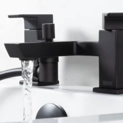 Bristan Noctis Black Deck-mounted Manual Double Deck Shower Mixer Tap 12 Bristan Noctis Black Deck-mounted Manual Double Deck Shower Mixer Tap -Crystal Bathware bristan noctis black deck mounted manual double deck shower mixer tap5014868073569 03i bq