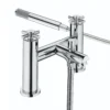 Bristan Nurture Chrome Effect Chrome Rim-mounted Deck Shower Mixer Tap -Crystal Bathware bristan nurture chrome effect chrome rim mounted deck shower mixer tap5014868068138 03c bq