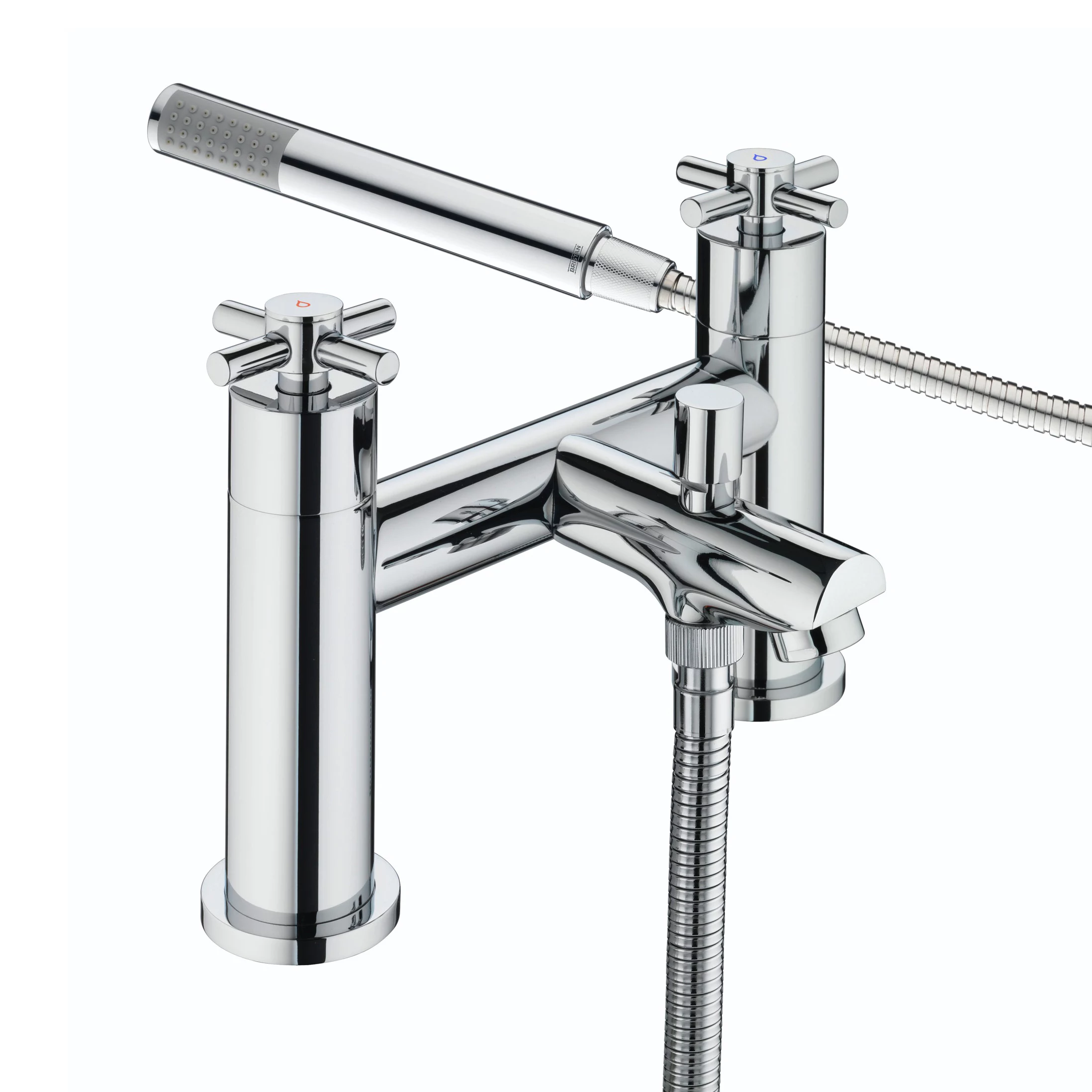 Bristan Nurture Chrome Effect Chrome Rim-mounted Deck Shower Mixer Tap 3 Bristan Nurture Chrome Effect Chrome Rim-mounted Deck Shower Mixer Tap