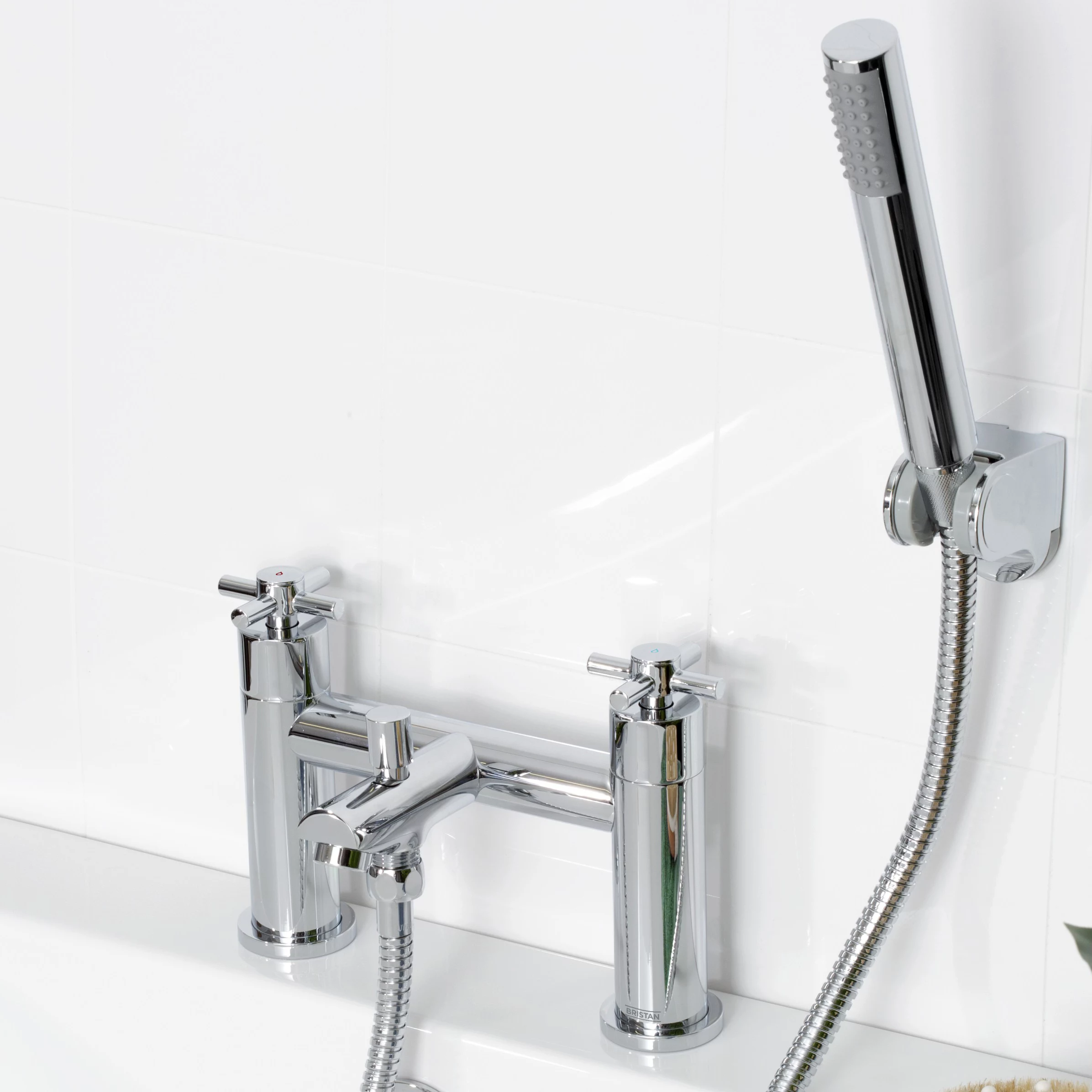Bristan Nurture Chrome Effect Chrome Rim-mounted Deck Shower Mixer Tap 6 Bristan Nurture Chrome Effect Chrome Rim-mounted Deck Shower Mixer Tap - Image 4