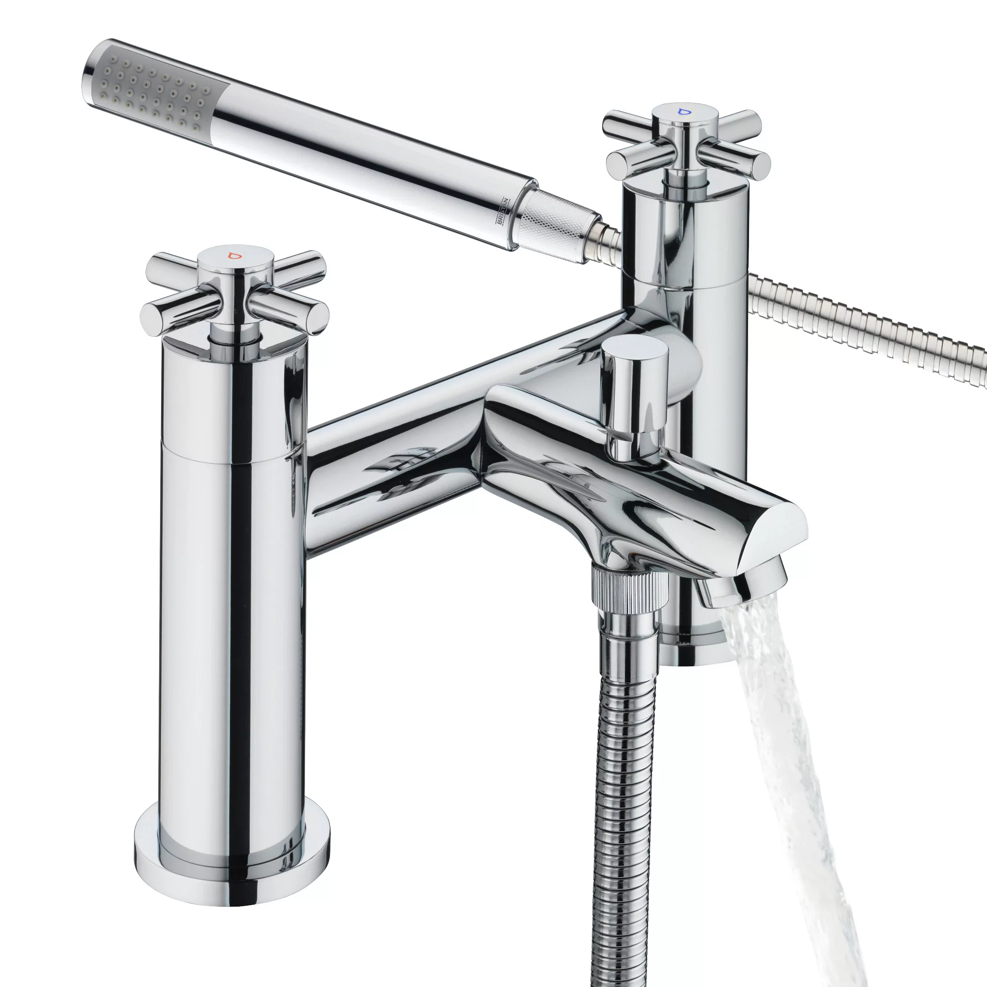 Bristan Nurture Chrome Effect Chrome Rim-mounted Deck Shower Mixer Tap 4 Bristan Nurture Chrome Effect Chrome Rim-mounted Deck Shower Mixer Tap - Image 2