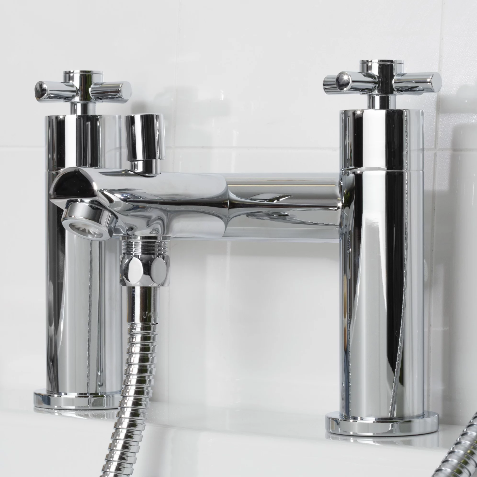 Bristan Nurture Chrome Effect Chrome Rim-mounted Deck Shower Mixer Tap 8 Bristan Nurture Chrome Effect Chrome Rim-mounted Deck Shower Mixer Tap - Image 6