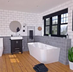 Cooke & Lewis Acrylic Left Or Right-handed Oval White Freestanding 0 Tap Hole Bath (L)1700mm (W)800mm -Crystal Bathware cooke lewis acrylic left or right handed oval white freestanding 0 tap hole bath l 1700mm w 800mm3663602364870 01i bq