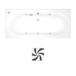 Cooke & Lewis Adelphi 6 Shower Bath, Panel, Screen & Air Spa Set, (L)1675mm (W)850mm 13 Cooke & Lewis Adelphi 6 Shower Bath, Panel, Screen & Air Spa Set, (L)1675mm (W)850mm -Crystal Bathware cooke lewis adelphi 6 shower bath panel screen air spa set l 1675mm w 850mm3663602248330 21c bq
