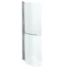 Cooke & Lewis Adelphi Curved Silver Effect Frame Bath Screen, (H)150cm 1 Cooke & Lewis Adelphi Curved Silver Effect Frame Bath Screen, (H)150cm -Crystal Bathware cooke lewis adelphi curved silver effect frame bath screen h 150cm03825068 01c