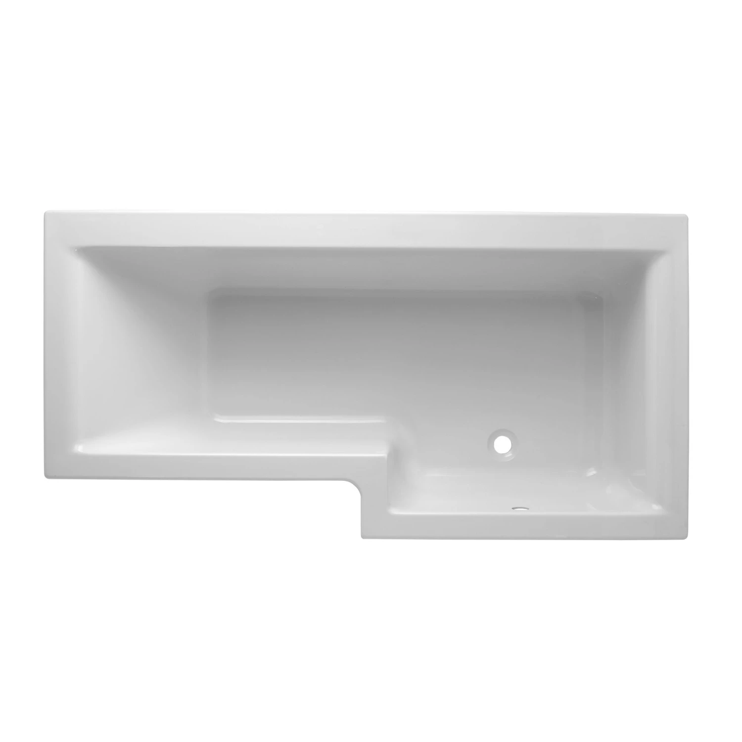 Cooke & Lewis Adelphi L-shaped Shower Bath, Panel & Screen Set, (L)1675mm (W)850mm 4 Cooke & Lewis Adelphi L-shaped Shower Bath, Panel & Screen Set, (L)1675mm (W)850mm - Image 2