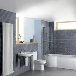 Cooke & Lewis Adelphi P-shaped Shower Bath, Panel & Screen Set, (L)1500mm (W)800mm 18 Cooke & Lewis Adelphi P-shaped Shower Bath, Panel & Screen Set, (L)1500mm (W)800mm -Crystal Bathware cooke lewis adelphi p shaped shower bath panel screen set l 1500mm w 800mm3663602248095 02i