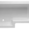 Cooke & Lewis Adelphi Supercast Acrylic Left-handed L-shaped White Shower 0 Tap Hole Bath (L)1675mm (W)850mm