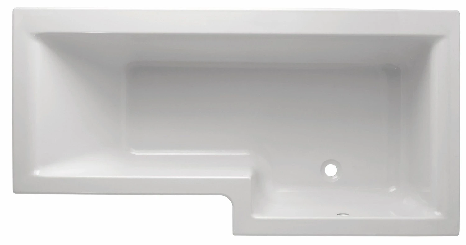 Cooke & Lewis Adelphi Supercast Acrylic Right-handed L-shaped White Shower 0 Tap Hole Bath (L)1675mm (W)850mm 3 Cooke & Lewis Adelphi Supercast Acrylic Right-handed L-shaped White Shower 0 Tap Hole Bath (L)1675mm (W)850mm