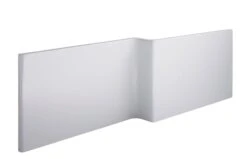 Cooke & Lewis Adelphi White L-shaped Front Bath Panel (W)1675mm