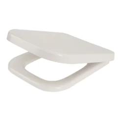 Cooke & Lewis Affini White Bottom Fix Soft Close Toilet Seat
