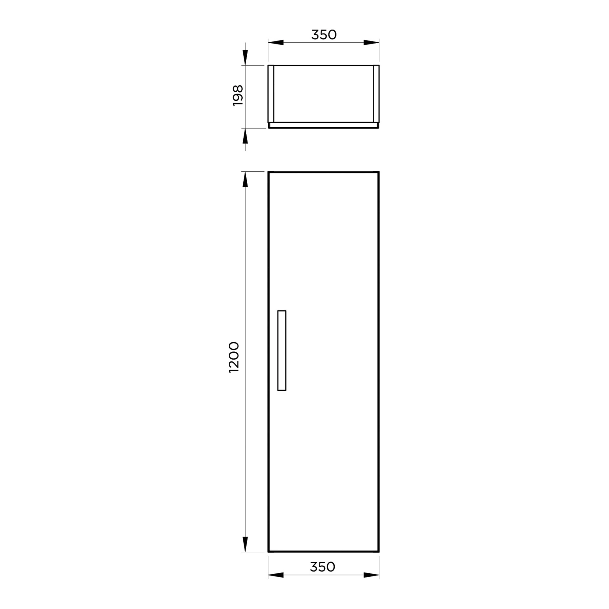 Cooke & Lewis Ardesio Tall Matt Indigo Single Cabinet (H)120cm (W)35cm 7 Cooke & Lewis Ardesio Tall Matt Indigo Single Cabinet (H)120cm (W)35cm - Image 5