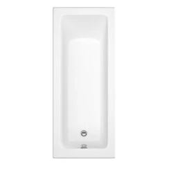 Cooke & Lewis Arezzo Acrylic Rectangular Straight 0 Tap Hole Bath (L)1700mm (W)700mm