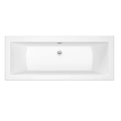 Cooke & Lewis Arezzo Reversible Acrylic 6 Straight Bath & Air Spa Set, (L)1700mm (W)750mm