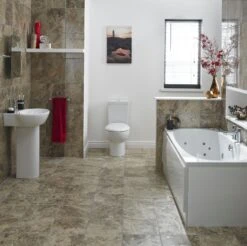 Cooke & Lewis Arezzo Reversible Acrylic Straight Bath & Wellness System Set, (L)1700mm (W)750mm -Crystal Bathware cooke lewis arezzo reversible acrylic straight bath wellness system set l 1700mm w 750mm3663602248378 02i bq