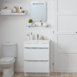 Cooke & Lewis Colwell Rectangular Frameless Illuminated Bathroom Mirror (H)500mm (W)400mm