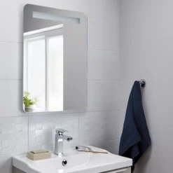 Cooke & Lewis Colwell Rectangular Frameless Illuminated Bathroom Mirror (H)700mm (W)500mm -Crystal Bathware cooke lewis colwell rectangular frameless illuminated bathroom mirror h 700mm w 500mm5036581064129 01i