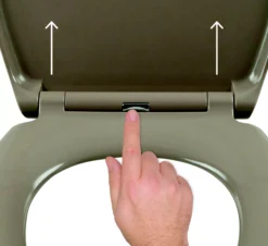 Cooke & Lewis Diani Taupe Round Soft Close Toilet Seat -Crystal Bathware cooke lewis diani taupe round soft close toilet seat3663602904106 39c